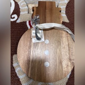 Snowman Cutting Wood Board
